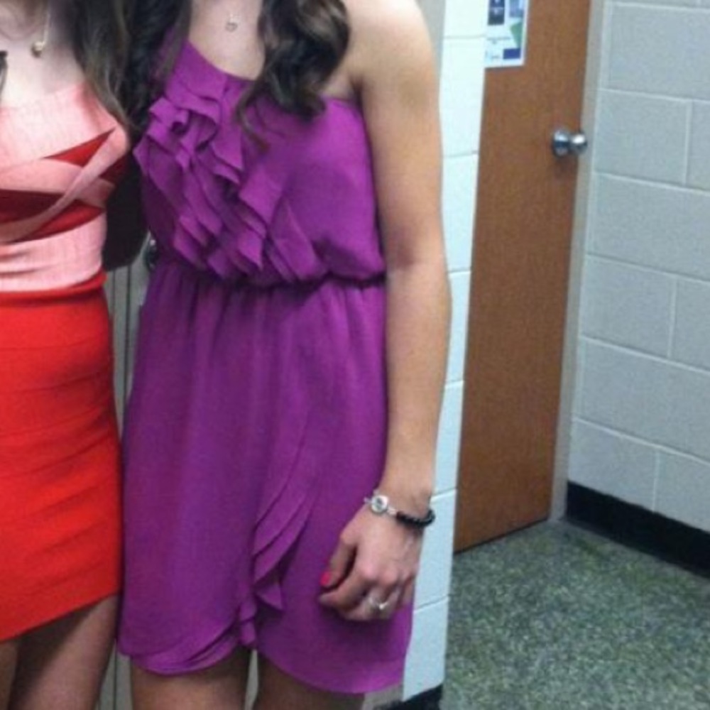 BCBGeneration One-Shoulder Ruffle Dress - Picture 9 of 9